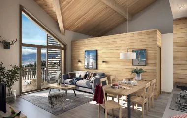 Programme immobilier neuf Chamrousse résidence 4 étoiles au pied des pistes de ski