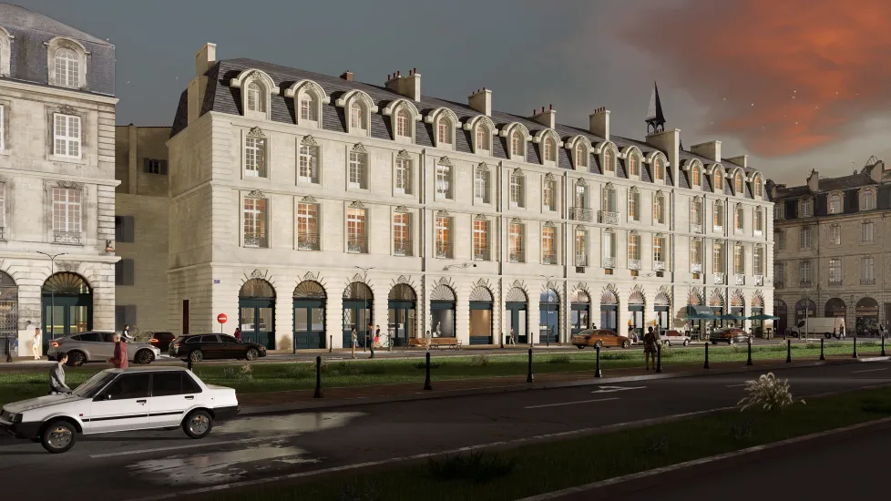 Bordeaux Monument Historique sur les quais de Garonne